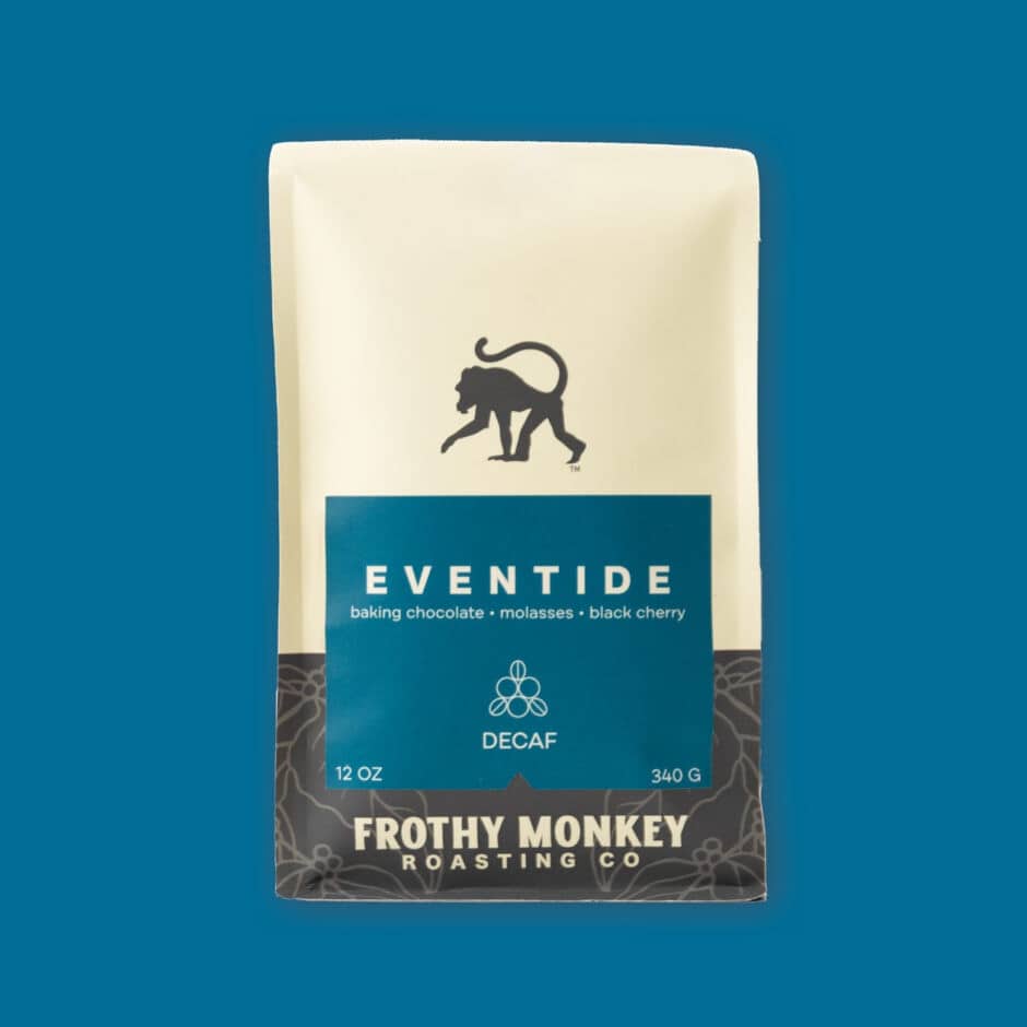 Eventide decaf coffee roast bag