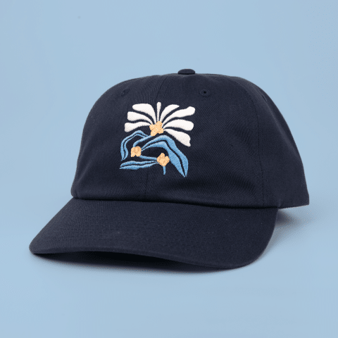 Flower Hat (Navy)